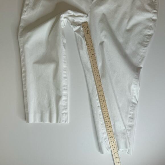 J Crew Womens Kallie Straight Leg Pant in White Sz 22 Office Neutral Minimalist - Picture 16 of 16